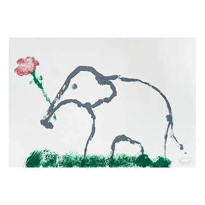 ゆめ花の絵＆書