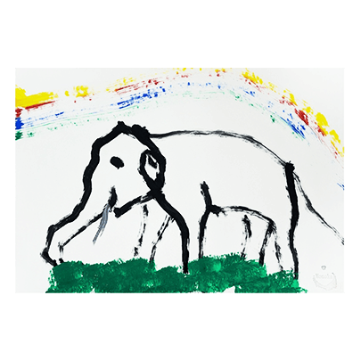 もも夏のお絵描き